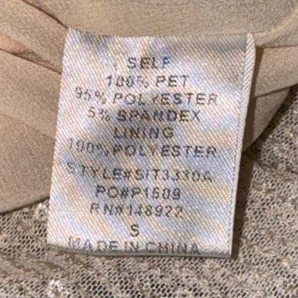 Judith March Silver Sequinned & Crystal XOXO Sleeveless Blouse Size Small - Picture 6 of 6